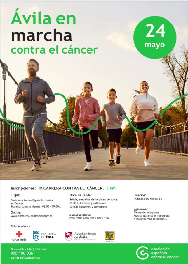 Avila en marcha contra el cancer 2026
