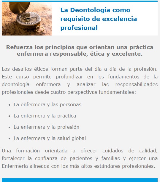La Deontologia como requisito de excelencia profesional